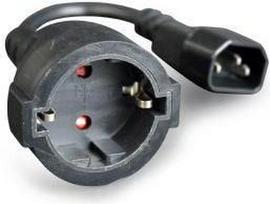 Gembird Adapter Schuko / IEC320 Black