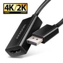 hdmi to displayport kabelis - AXAGON RVD-HI20N DisplayPort į HDMI adapteris 0.15 m Juodas (Black) - 3 nuotrauka