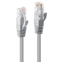 kabelis utp cat 6 pilkas - Lindy Cat.6 U/UTP PVC Network Cable 0.5m Grey - 1 nuotrauka