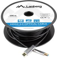 hdmi 2.1 optical - LANBERG HDMI CABLE M/M V2.1 100M 8K OPTYCZNY AOC - 1 nuotrauka