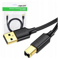 usb a type to usb b - Ugreen US135 USB 2.0 A Male to USB 2.0 B Male - 1 nuotrauka