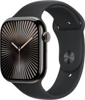 apple series 10 - Apple Watch Series 10 GPS + Cellular 46mm Slate Titanium Case with Black Sport Band - S/M - 1 nuotrauka