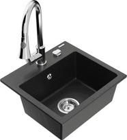 Mexen Milo, granitas, Juodas/Sidabrinis (Black/Silver), 43.5 cm x 41 cm x 17.1 cm