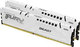 Kingston FURY Beast Baltas (White) DDR5 64GB (2x32GB) 6400MT/s CL32 DIMM Kit