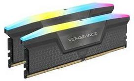 Corsair Vengeance RGB, DDR5, 96 GB (2x48 GB), 6800 MHz, Juodas (Black)