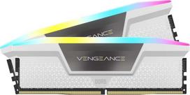 ddr5 32gb 6400mhz - Corsair Vengeance RGB White DDR5 32GB (2x16GB) 6400MHz CL36 - 1 nuotrauka