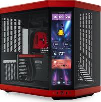 hyte y70 black - Hyte Y70 Touch Infinite Midi Tower Juodas (Black), Vyšnių spalva (Cherry) - 1 nuotrauka