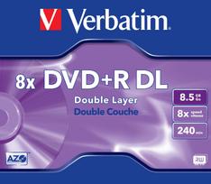 cd r - DVD+R Verbatim DL8.5/8XJC X5 - 1 nuotrauka