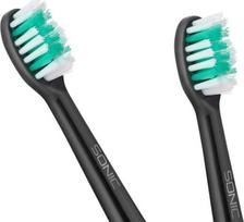 sonic dantu sepetelio galvutes - Dantų šepetėlio galvutės TEESA SONIC Juodas (Black), 2 vnt. - 1 nuotrauka
