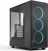 atx korpusai - Fractal Design Epoch TG RGB Juodas (Black) - 1 nuotrauka