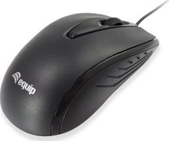 ps 2 pelyte - Equip 245107 Kompaktinė pelė Juoda (Black) - 1 nuotrauka