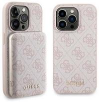 Apple iPhone 15 Pro Max Guess Dėklas + Powerbank MagSafe 5000mAh - Rožinė (Pink)