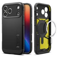 iphone telefonai - Spigen Tough Armor "T" MagSafe dėklas skirtas Apple iPhone 17 Pro Max - Juodas (Black) - 1 nuotrauka