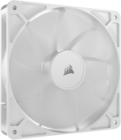 white 140mm fan - Corsair RS140 140 mm Baltas (White) Ventiliatorius 2 vnt. - 1 nuotrauka