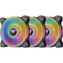 Thermaltake Riing Quad 14 RGB 3-pack + Hub Juodas (Black)