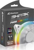 Sharkoon SHARK Blades PWM RGB 120 mm Balta (White) Ventiliatorius