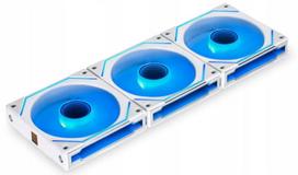 120mm fan - Lian Li UNI FAN SL-INF 120 ARGB Reverse Blade PWM Ventiliatorius, 3 vnt. pakuotėje, Baltas (White) - 1 nuotrauka