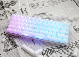 mini klaviatura zaidimams - Ducky One 3 Mini Klaviatūra Žaidimams, USB, Balta (White) - 1 nuotrauka