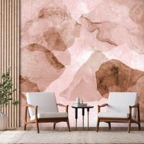 Fototapetas Artgeist Pink Terrazzo - Minimalist Background In Marble Watercolour Pattern, 315 cm x 450 cm