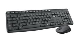 Logitech MK235 Combo Belaidė Klaviatūra + Pelė, Pilka (Gray)