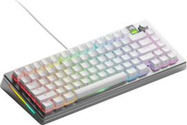 keyboard 75 - Glorious GMMK 3 Pro 75% Custom Žaidimų Klaviatūra - Pre-Built, ANSI (US), Fox Switches, Sidabrinė (Silver) - 1 nuotrauka