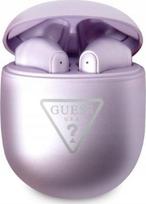 iphone ausines - Guess GUTWST82TRU Violetinės (Purple) TWS Belaidės Ausinės - 1 nuotrauka