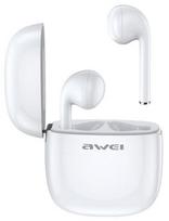 Awei T28 TWS ausinės su docking stotimi Baltos (White)