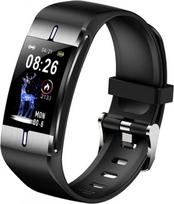 sidabrines laikrodziu apyrankes - Maxcom Fit FW34 1.04" Juodas (Black) - 1 nuotrauka