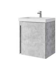 spintos spinteles - Vonios spintelė su praustuvu Riva WTU-50BT-PM, pilka (Concrete) - 1 nuotrauka