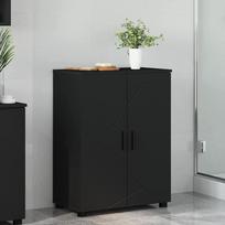 Vonios spintelė vidaXL, Juoda (Black), 60 x 35 x 80 cm