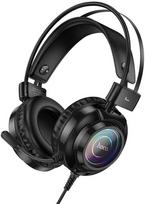 ausines 2.5mm - Hoco W110 Juodas (Black) Laidinės Ausinės su Mikrofonu žaidimams - 1 nuotrauka