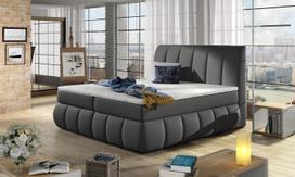 Lova dvigulė continental Vincenzo Soft 29, 180 x 200 cm, pilka, su čiužiniu, su grotelėmis