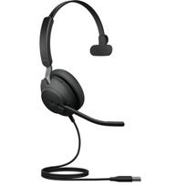 jabra ausines - Jabra Evolve2 40 SE Juodas (Black) - 1 nuotrauka