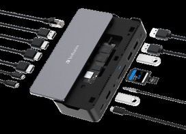docking station - Verbatim Docking Station CDS-15S USB-C 15-in-1 Juoda (Black) - 1 nuotrauka