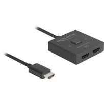 Delock HDMI Switch 2 į 1 bidirekcionalus 8K Juodas (Black)