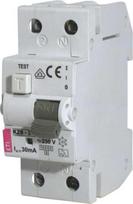 sroves nuotekio rele 2p 16a - Srovės nuotėkio rėlė ETI KZS-2M, 2P, 16A, 30mA, 230V - 1 nuotrauka