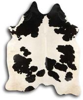 SN Cow Fur Carpet 140x200cm Black White