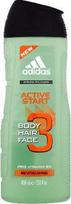 Vyriška dušo želė Adidas Active Start, 400 ml
