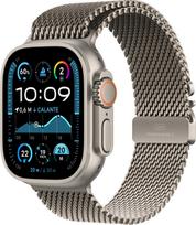 apple watch ultra 2 milanese - Apple Watch Ultra 2 GPS + Cellular 49mm Natural Titanium Case with Natural Titanium Milanese Loop - S - 1 nuotrauka