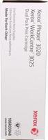 xerox 3020 toner - Xerox Phaser 3020/WorkCentre 3025 doublepack print cartridge 2x1500 pgs - Atgauk 2% - 3 nuotrauka