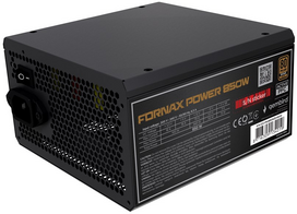 gembird fornax - Gembird Fornax Power 850W, 80 PLUS Bronze, ATX Juodas (Black) - 1 nuotrauka
