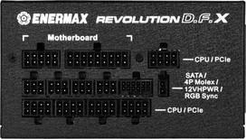 Enermax Revolution D.F.X 850W PSU Juodas (Black)