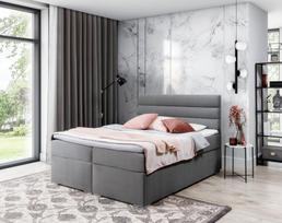Lova dvigulė continental Softy Mat Velvet 85, 180 x 200 cm, pilka, su čiužiniu