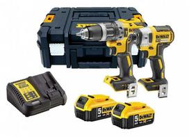 akumuliatorinis dewalt suktuvas - DeWalt DCK266P2LR-QW, 18V (2x5,0Ah, DCD796 + DCF887) - 1 nuotrauka