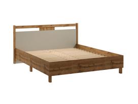 Lova dvigulė Gala Meble Indygo L160, 160 x 200 cm, ąžuolo/smėlio, be čiužinio, su grotelėmis