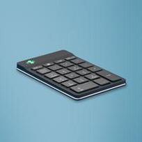 numpad - R-Go Tools R-Go Numpad Break, skaičių klaviatūra, belaidė, Juoda (Black) - 1 nuotrauka