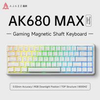 Ajazz AK680 MAX Mechaninė Klaviatūra Žaidimams, Balta (White)