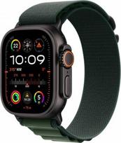 ismanusis laikrodis 4g lte - Apple Watch Ultra 2 GPS + Cellular 49mm Black Titanium Case with Dark Green Alpine Loop - Medium - 1 nuotrauka