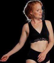 Liemenėlė maitinančioms Carriwell Organic Crossover, Black