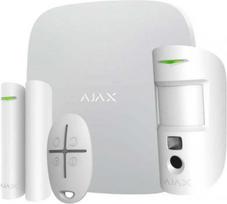 signalizatoriu komplektas - Signalizacijos komplektas AJAX StarterKit Cam Plus (Baltas) - 1 nuotrauka